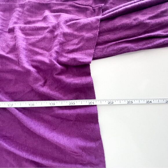 Bedo Femme Tie Front Cardigan Purple Women's M Short Sleeved Balletcore - Picture 6 of 7